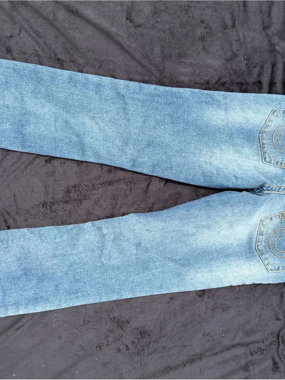 True Religion Light Blue Straight-Leg Women's Jeans